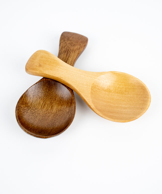 BWL 3" Baby Small Round Wooden Spoon (4pcs) - BamWoodLife
