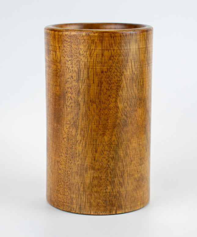 BWL Teak Utensil Storage Barrel - BamWoodLife