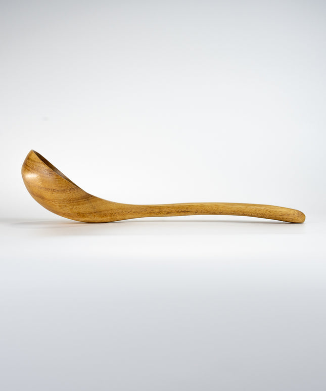 BWL Wooden Teak Soup Ladle - BamWoodLife