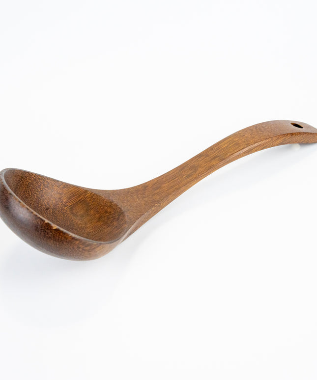 BWL Wooden Wenge Curved Ladle - BamWoodLife